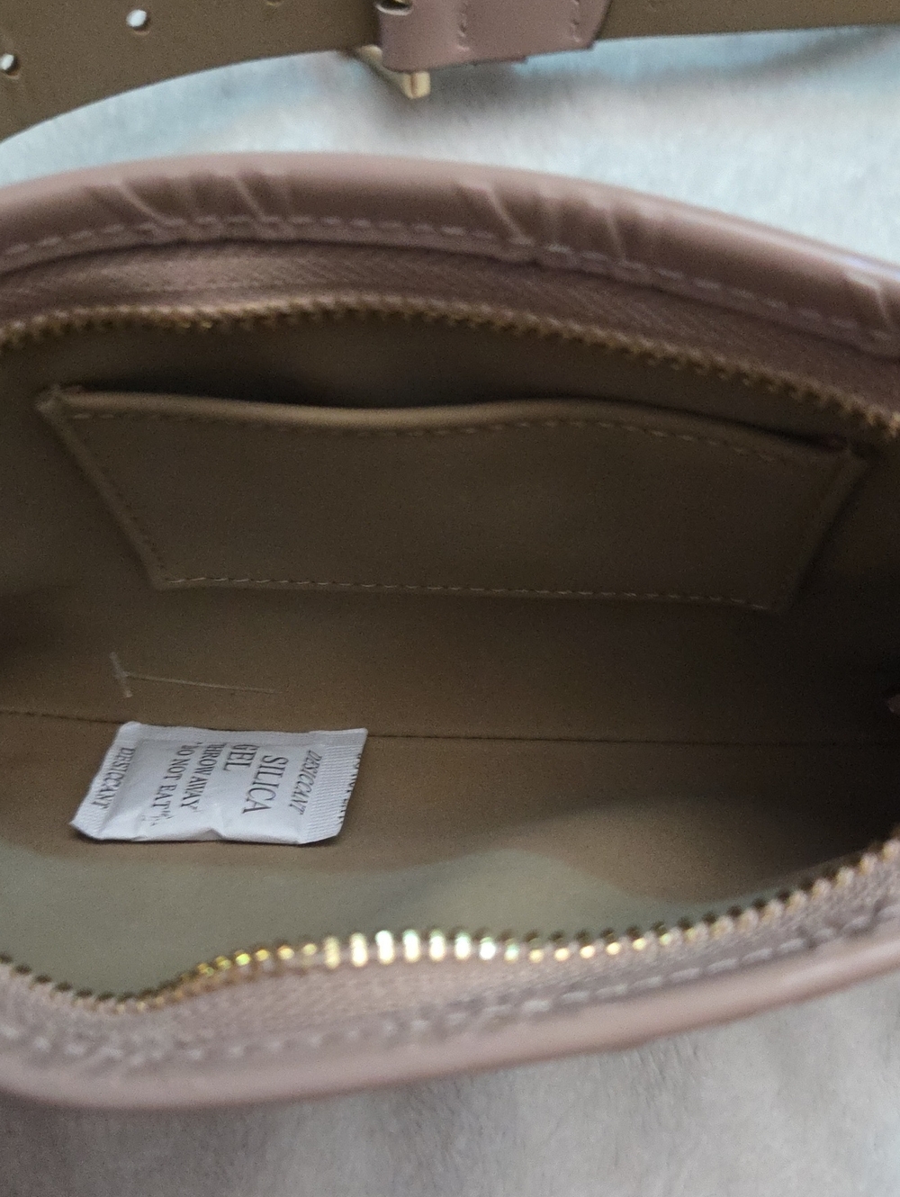 Michael Kors Blush Embossed MK Belt Crossbody - Picture 3 of 5